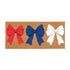 American Classic Red White & Bows Flocked Coir Sassafras Switch Mat