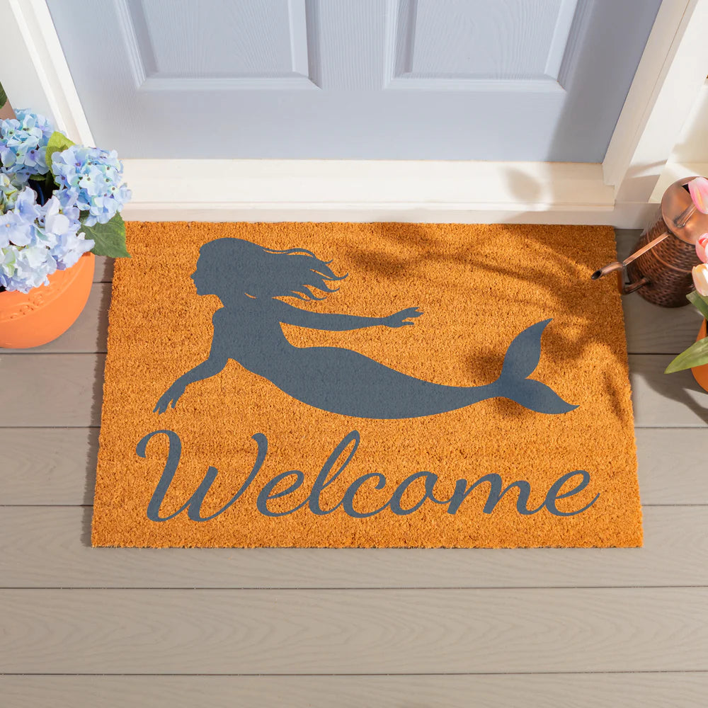 Mermaid Welcome Coir Mat