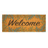 Palm Beach Fronds Coir Mat, "Welcome", 60"x24"
