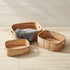 CANE RATTAN RECTANGULAR BASKETS, SET OF 3 - view 3