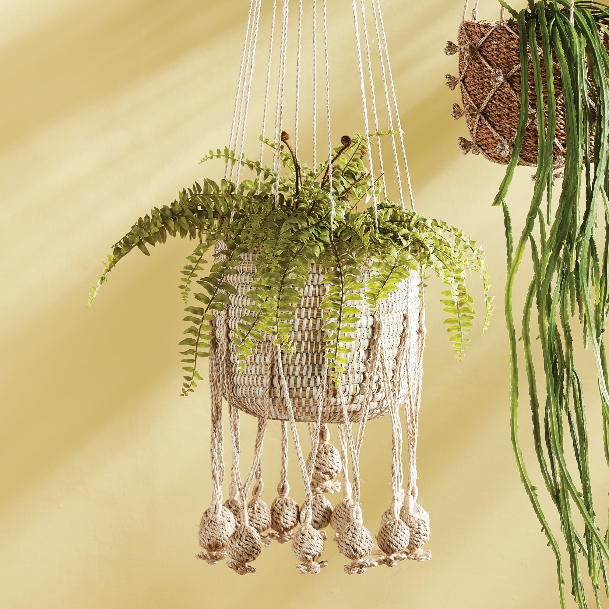 Gaia Jute Hanging Basket 11.75" - View 2