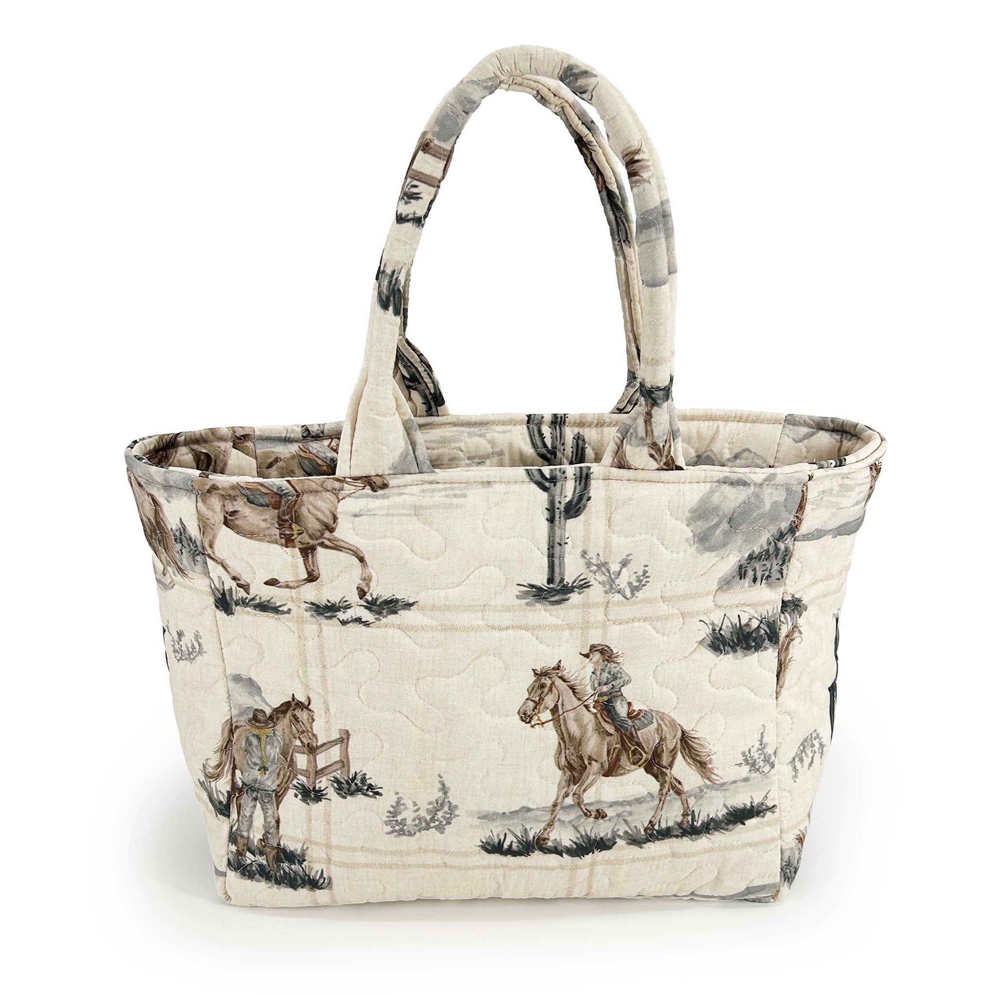 Ida Mae Desert Daughters Slate Linen Quilted Handbag - view 1 of 2
