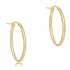 Oval Gold 1" Hoop - Textured by enewton