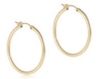 Round Gold 1.25" Hoop - Smooth by enewton