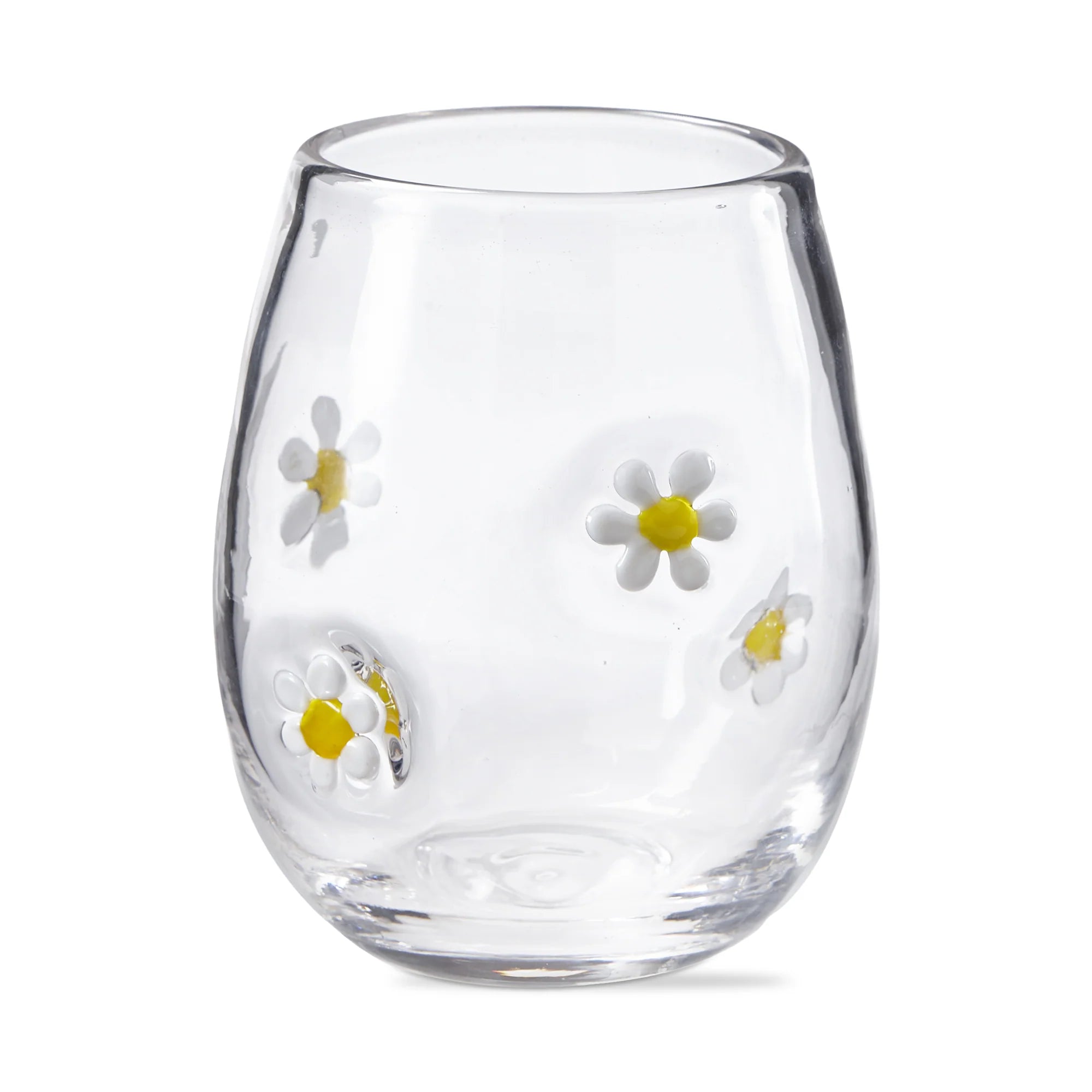Flower Stemless Wine Glass