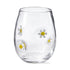 Flower Stemless Wine Glass