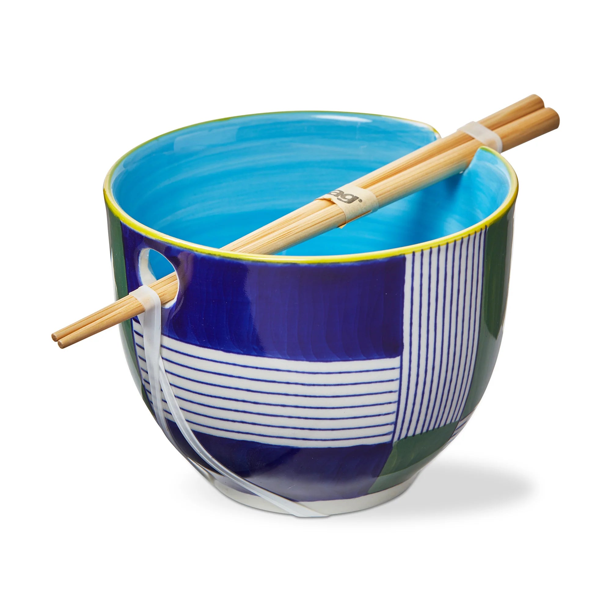 GEO SQUARES NOODLE BOWL S/2