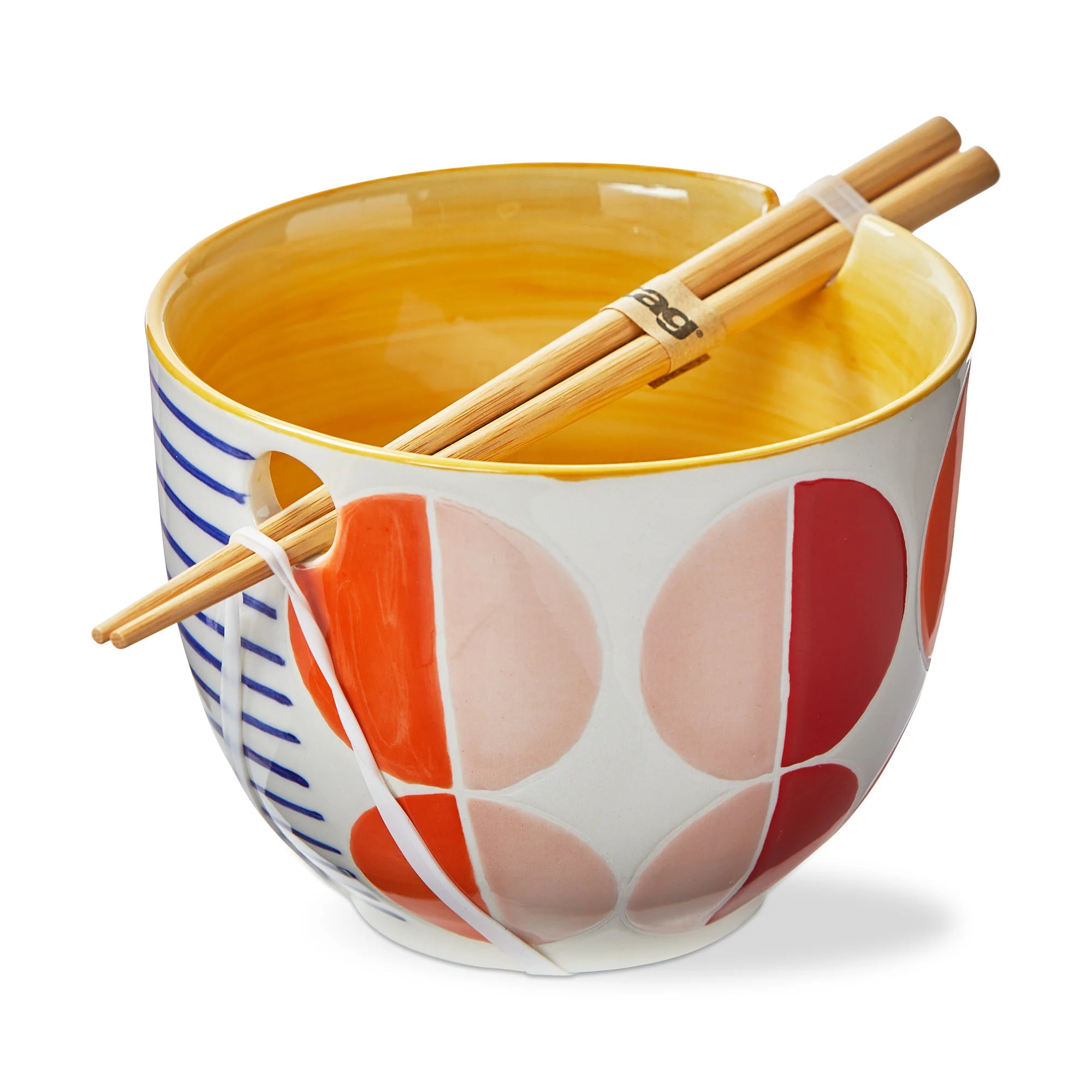 GEO CIRCLES NOODLE BOWL S/2