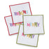 Merry & Bright Cotton Coaster S/4