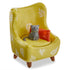 Yellow Cat Chair Lidded Trinket