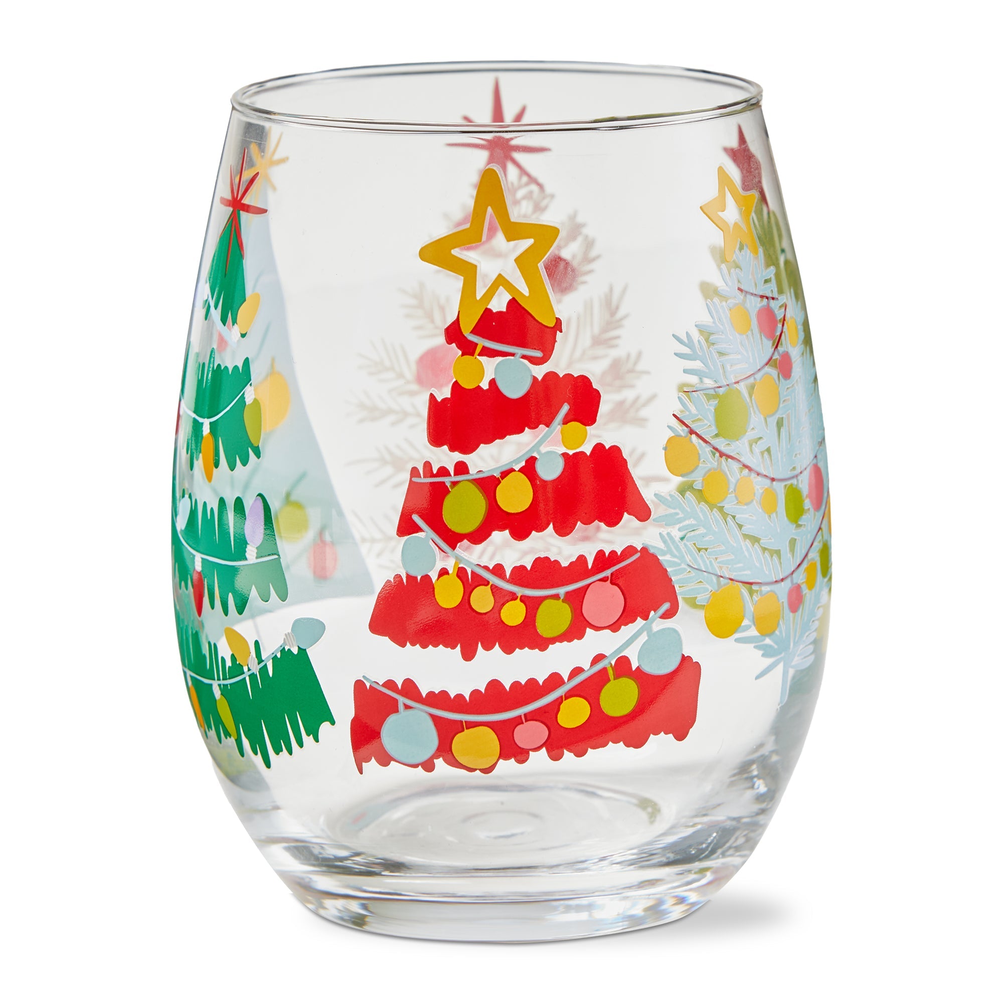 Groovy Trees Stemless Wine