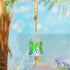 Palm Beach Garden Bell, Glass, Mosaic Peacock Bell