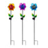 Colorful Flower Solar Garden Stakes