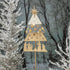 Nativity Garden Stake, Metal and Glass Solar, 36"H