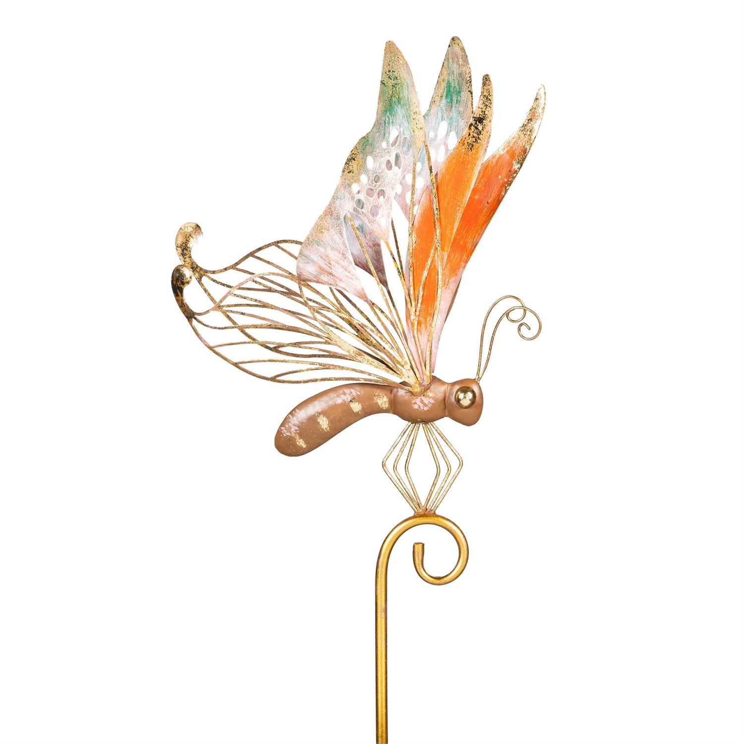 Deco Butterfly Metal Garden Stake 40"H