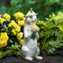 Blossom Bunny Resin Statue, 14.5"H
