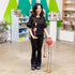 Metal Flamingo Mom Balancer with Wobbly Baby Statue Set