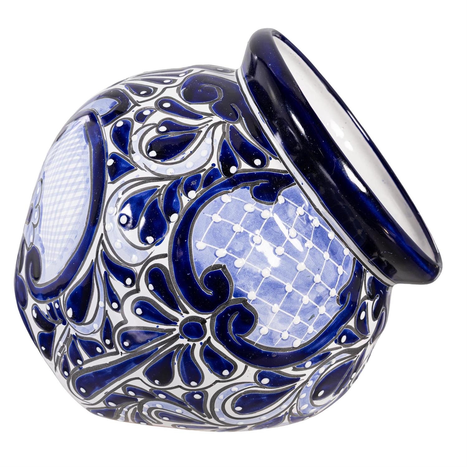 Blue and White Mexican Talavera Planters Assortment