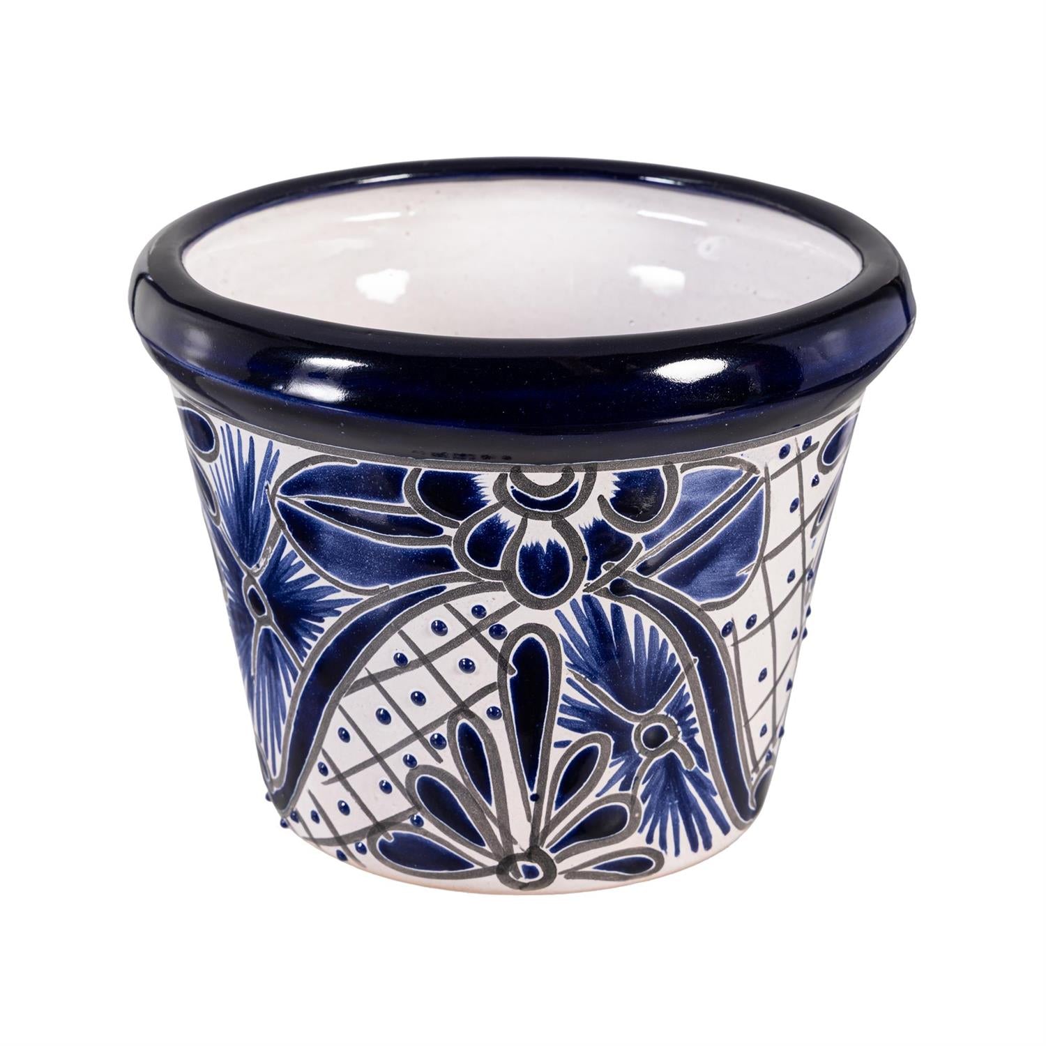 Blue and White Mexican Talavera Planters Assortment