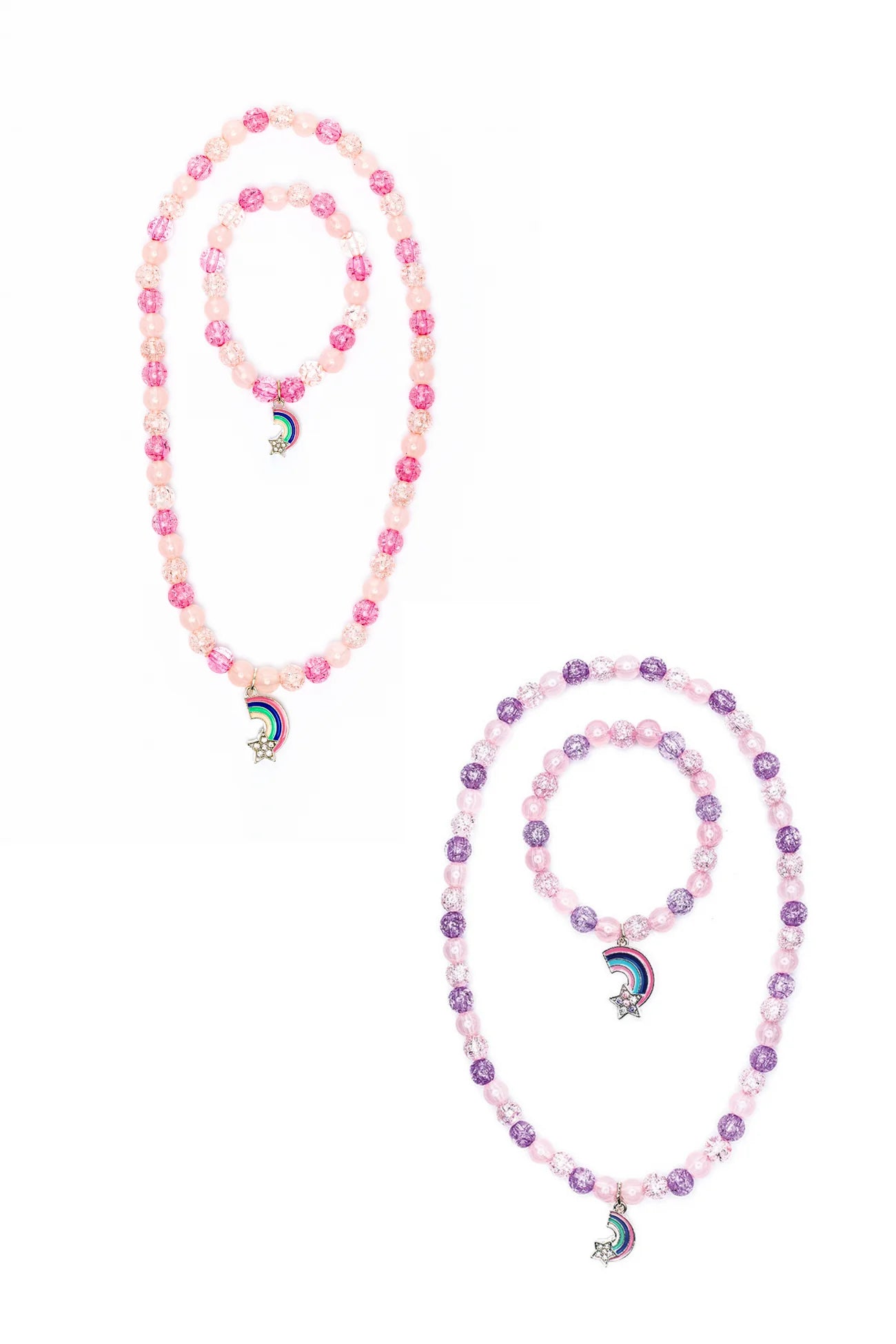 Rainbow Necklace & Bracelet Set - 2 COLORS - A. Dodson's