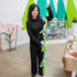 What She Shed Hanging Decor, Blue Flower Paper Garland 65"L