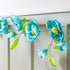What She Shed Hanging Decor, Blue Flower Paper Garland 65"L