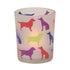 Frost Glass Dogs Silhouette Votive Holder