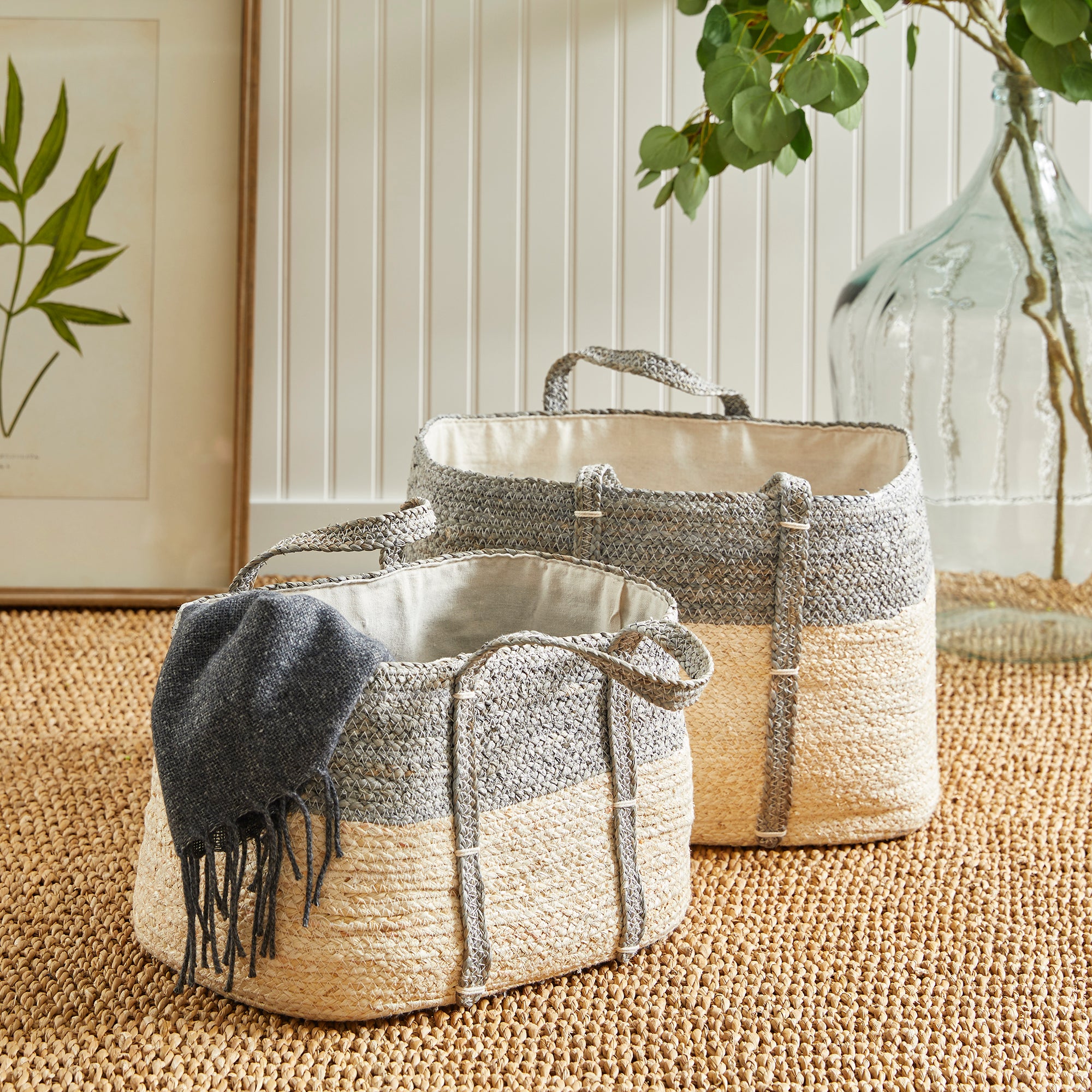 Quinn Rectangular Baskets, Set Of 2 - View 5