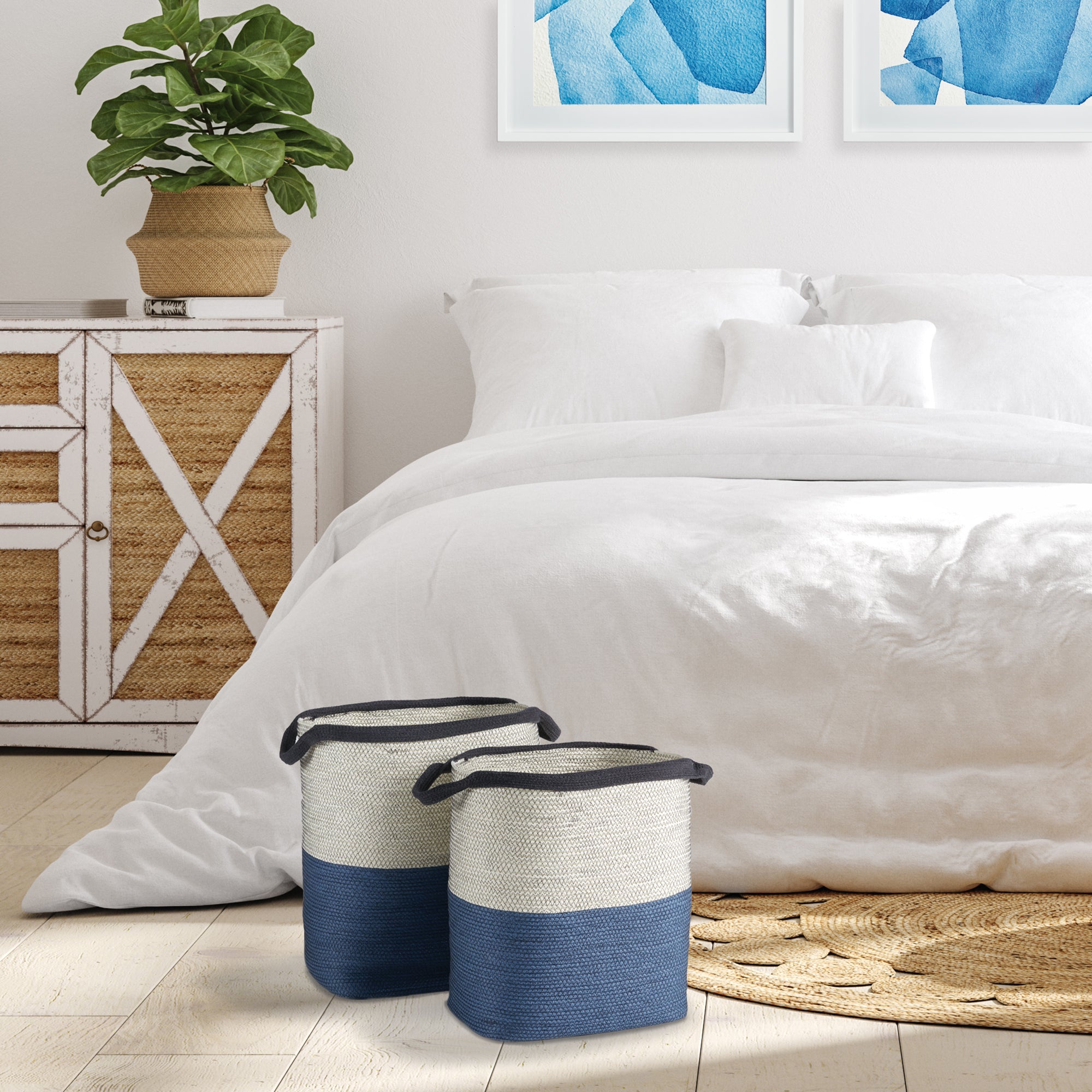 AYDEN BASKETS WITH HANDLES, SET OF 2 - view 5