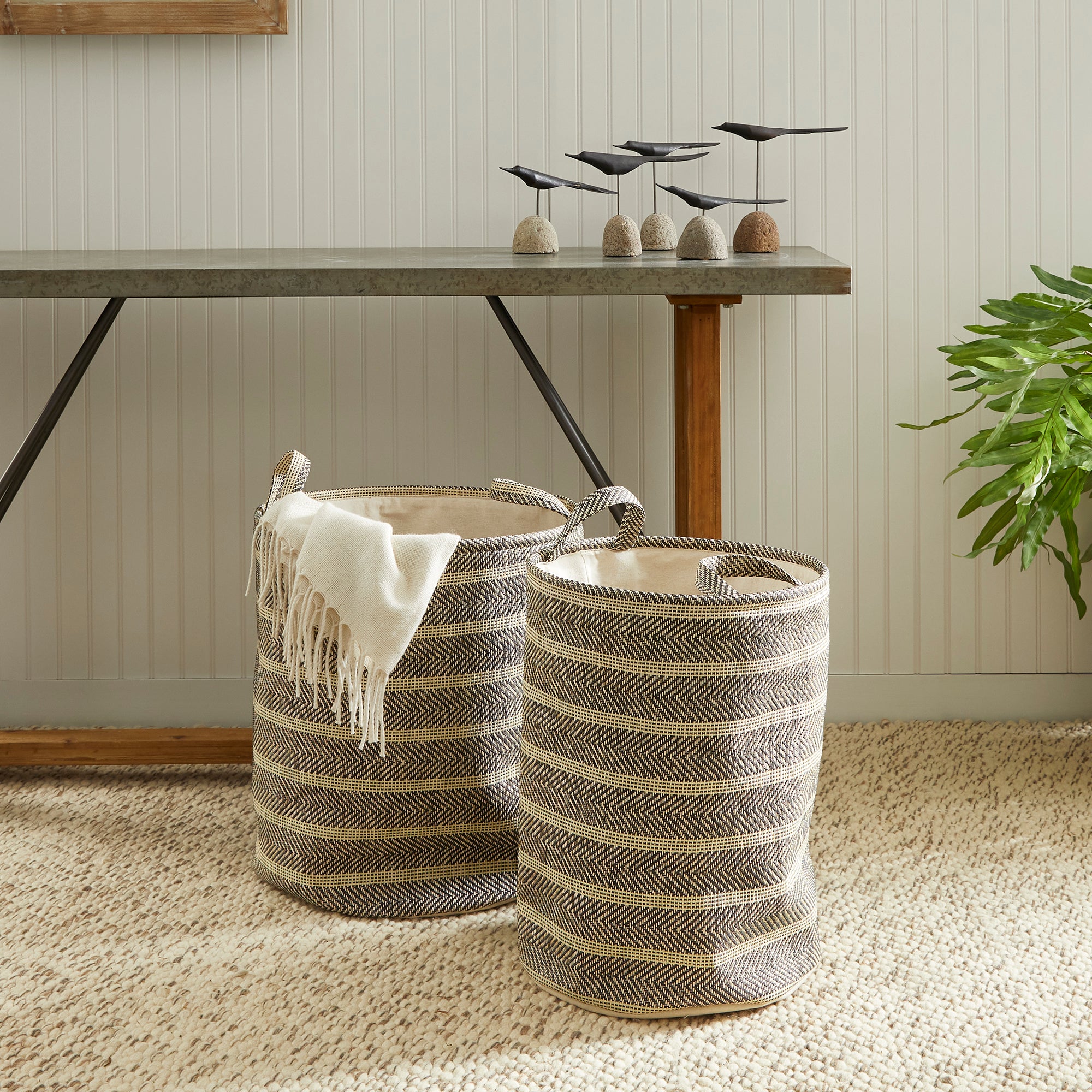 MARLEIGH ROUND BASKETS, SET OF 2 - view 4