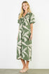Sabine THML Woven Print Dress – Green