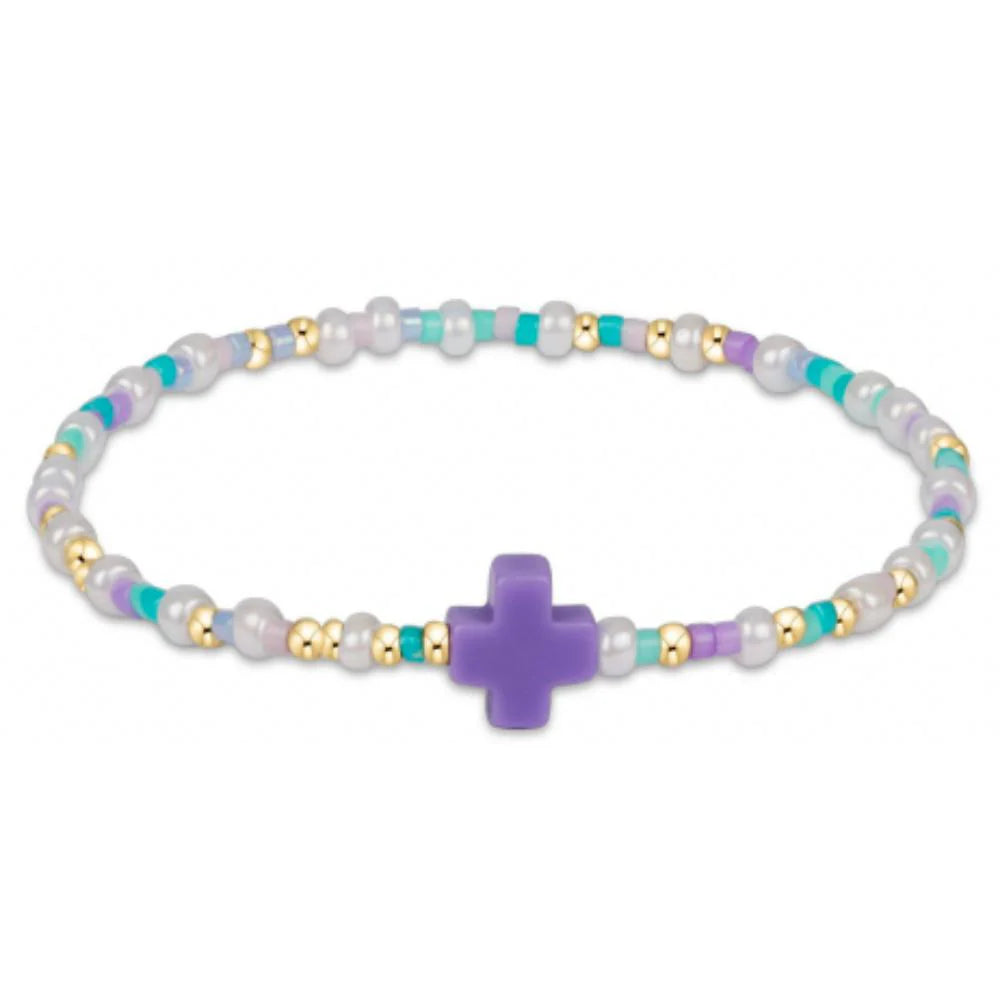 egirl Hope Unwritten Signature Cross Bracelet - How Do You Lilac Me Now? - by enewton