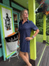 Ruby  THML V-Neck Dress – Navy