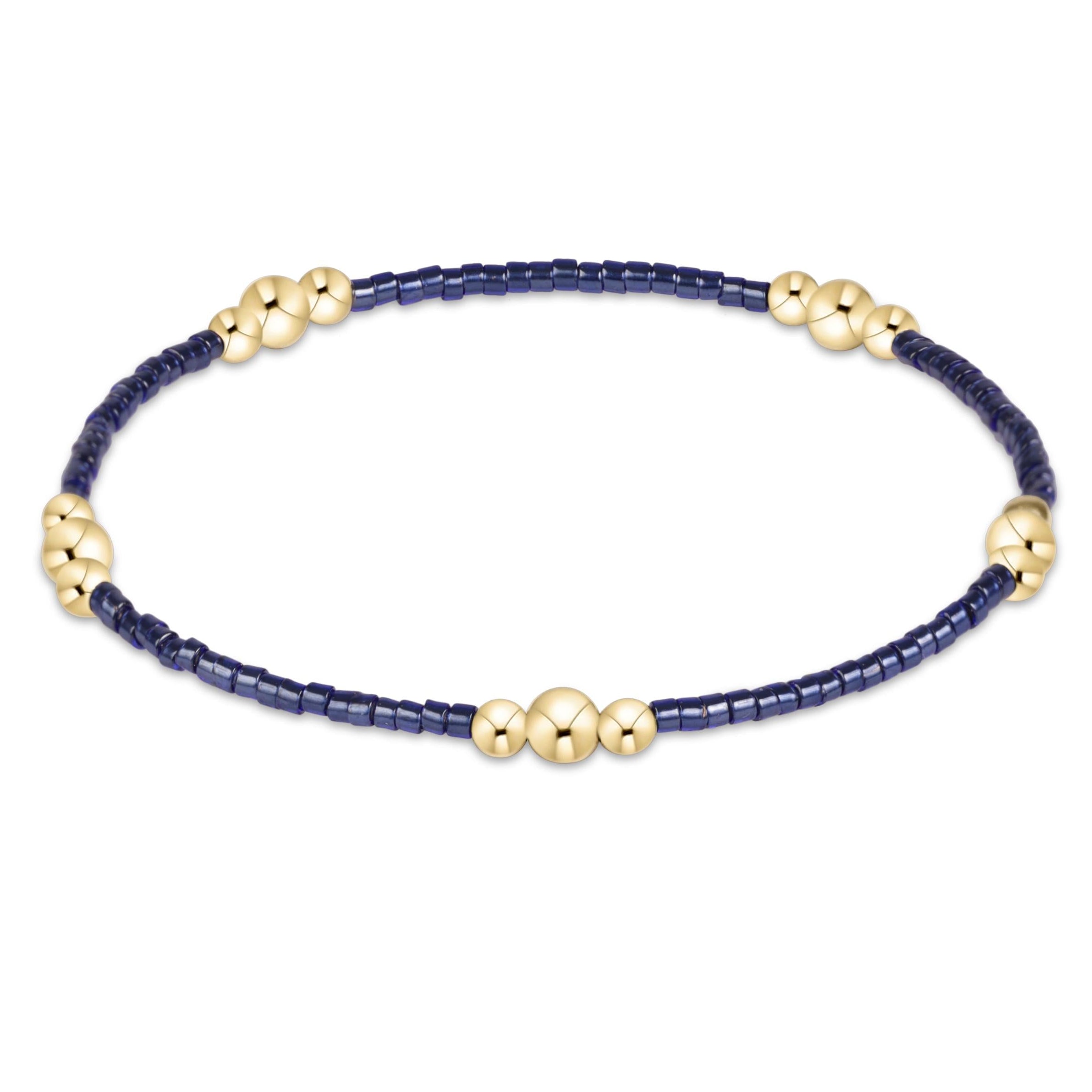 enewton Hope Purpose Gold bracelet in Navy