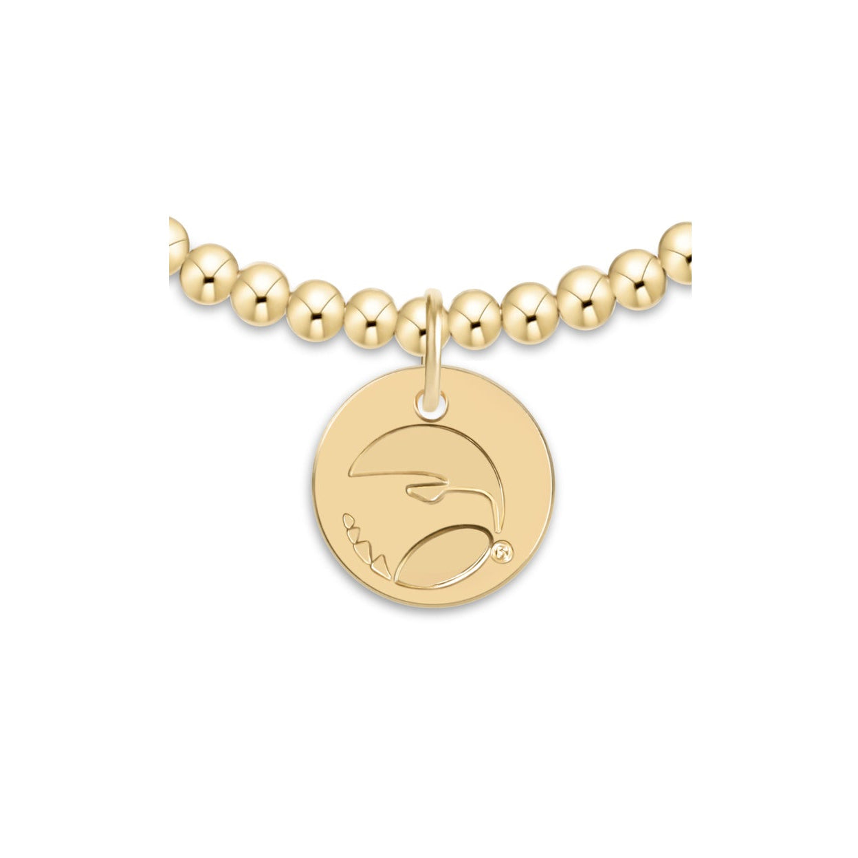 enewton eCollegiate Extends Classic Gold 3mm bracelet with the Georgia Southern disc