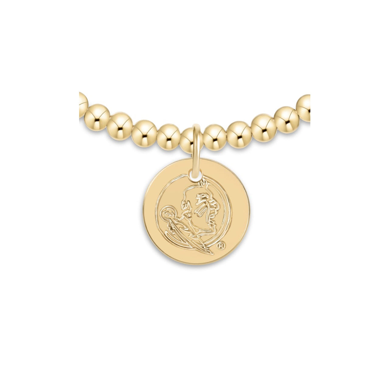 enewton eCollegiate Classic Gold 3mm bracelet with the Florida State disc