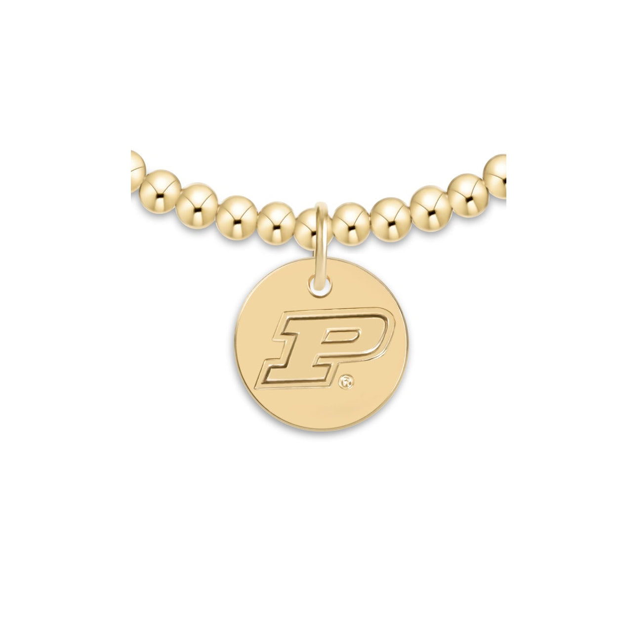enewton eCollegiate Extends Classic Gold 3mm bracelet with the Purdue University disc