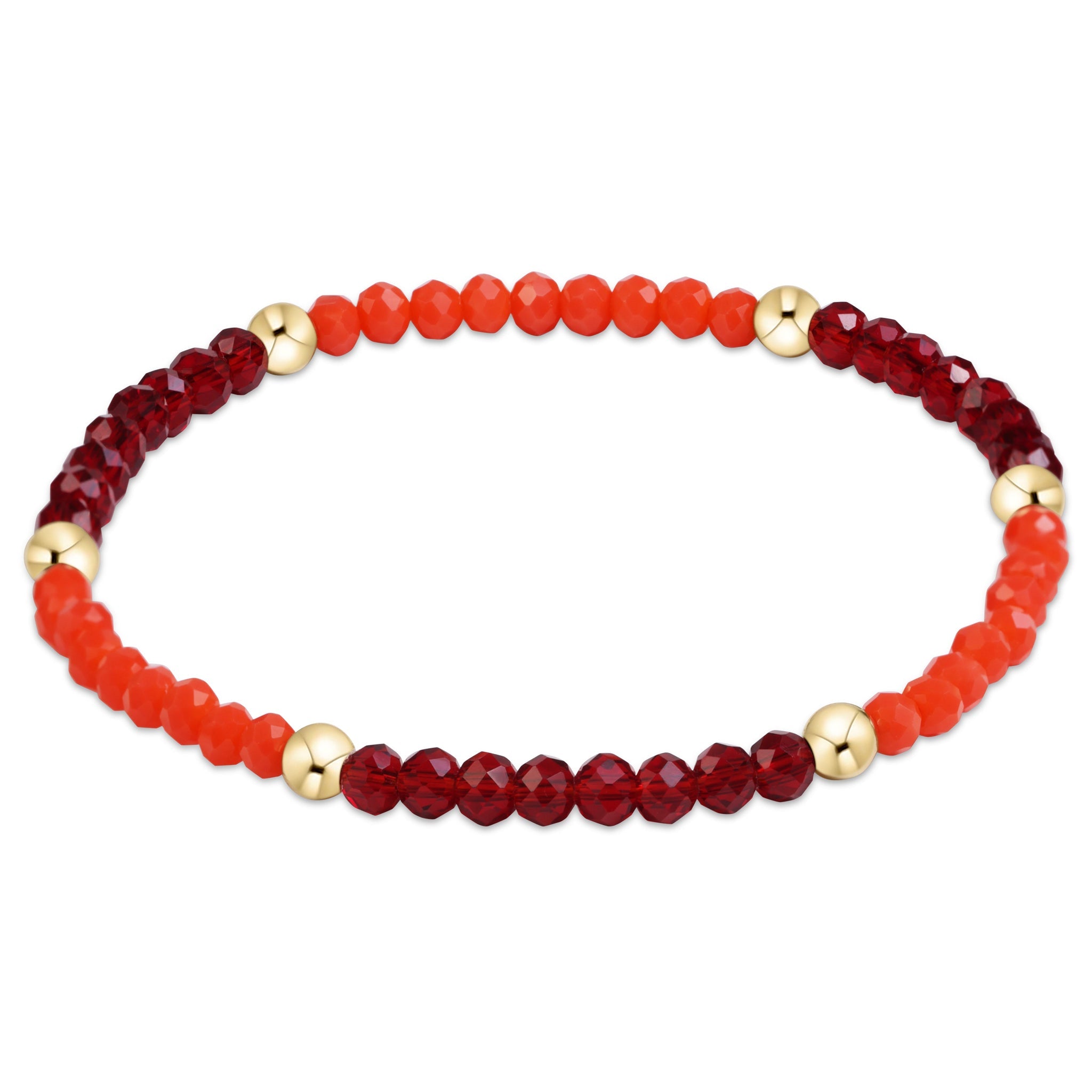 Bright Orange & Maroon enewton gameday flirty presence bracelet