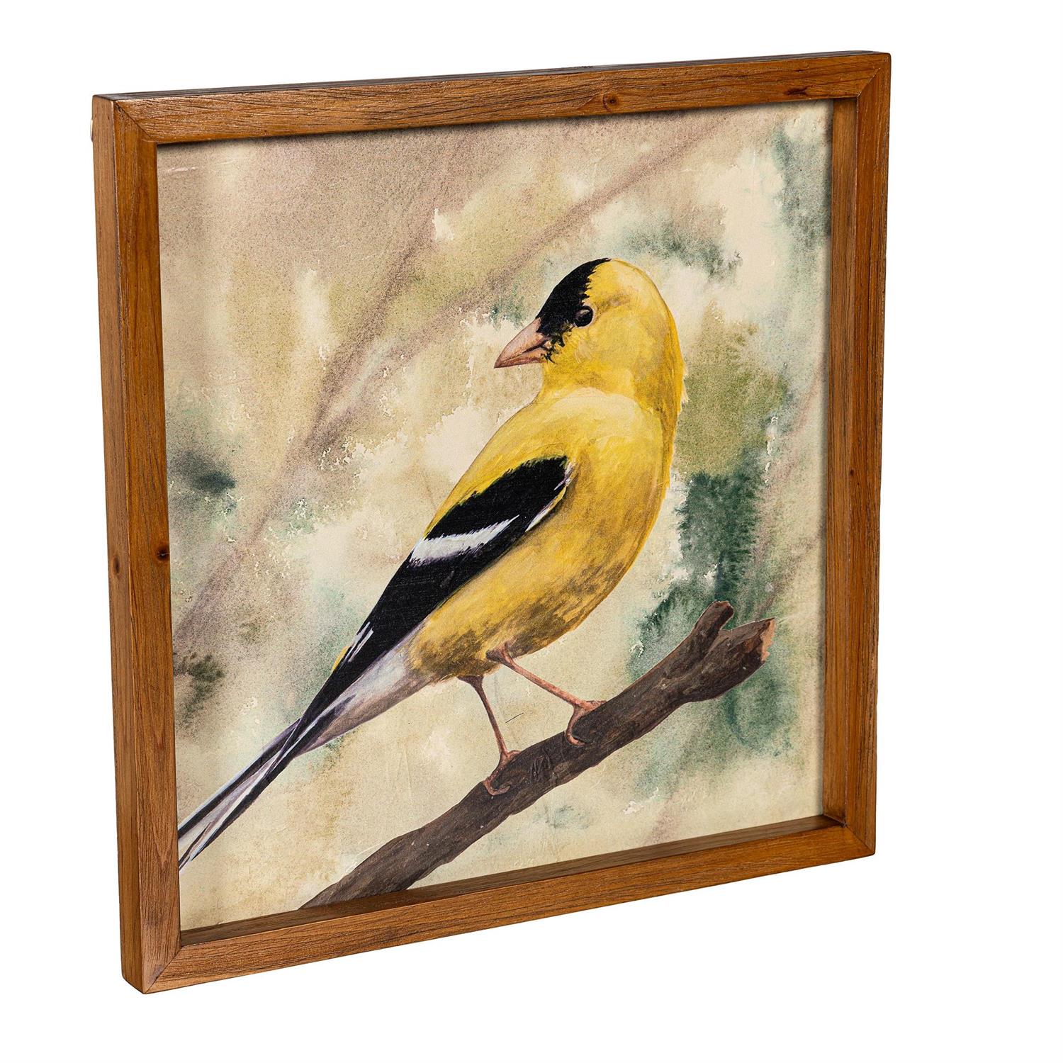 Wall Decor, Wood, Bird on Branch