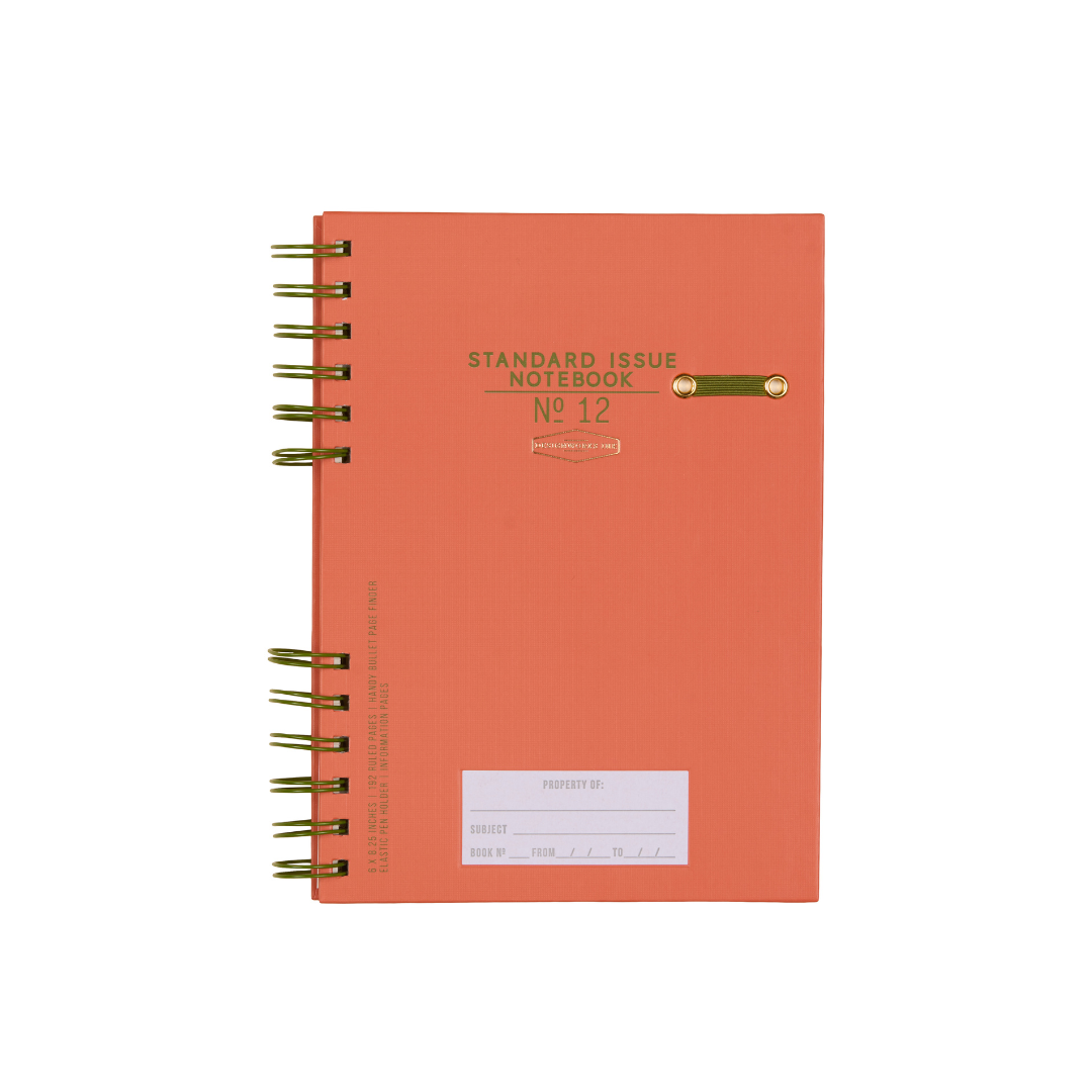 Standard Issue Planner Notebook No. 12 - Army Green + Chili - A. Dodson's