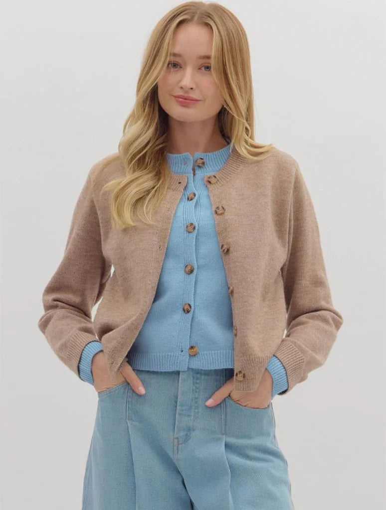 Shelly Knit Long Sleeve Sweater