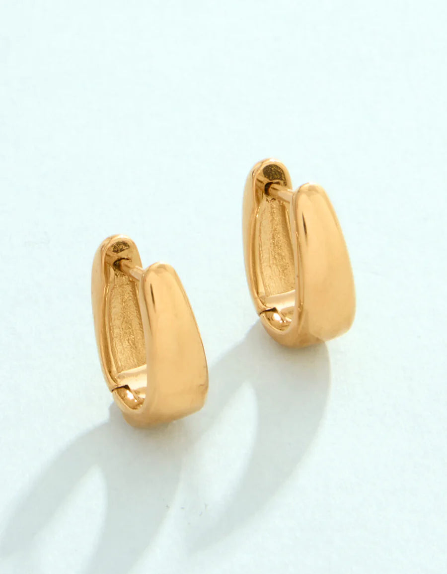 Spartina Chatham Hoop Earrings Gold 14mm
