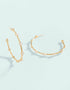 Spartina 449 Spanish Wells Hoop Earrings Crystal 45mm