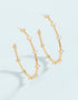 Spartina 449 Spanish Wells Hoop Earrings Crystal 45mm - alternate view