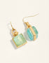 Spartina Marion Square Earrings Sea Foam by Spartina 449
