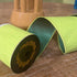 John Mark Lime Dupion Double-Fused Wired Ribbon - 4" x 10 yd