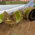 John Mark Apple Green Velvet Double-Sided Trim Wired Ribbon - 4" x 10 yd