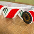 John Mark Velvet & White Fur Wired Ribbon - Red, 4" x 5 yd