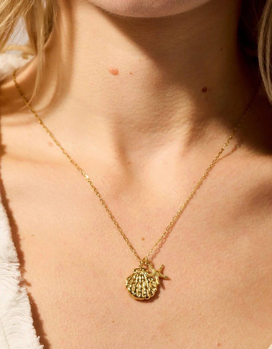 Spartina Tidal Treasures Necklace 18" Gold