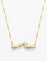 Spartina SLV Necklace 18" Hope Floats/Wave Gold
